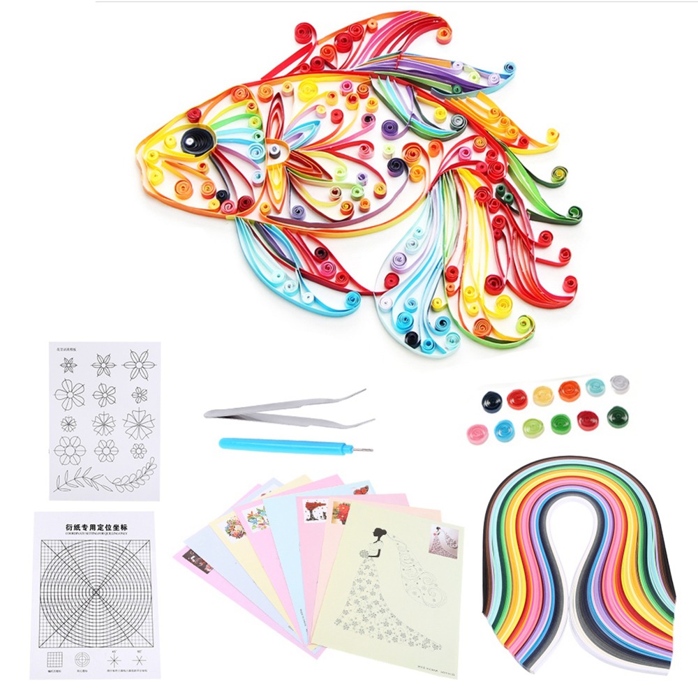 Quilling Paper Strips - Set de creación de quilling DIY