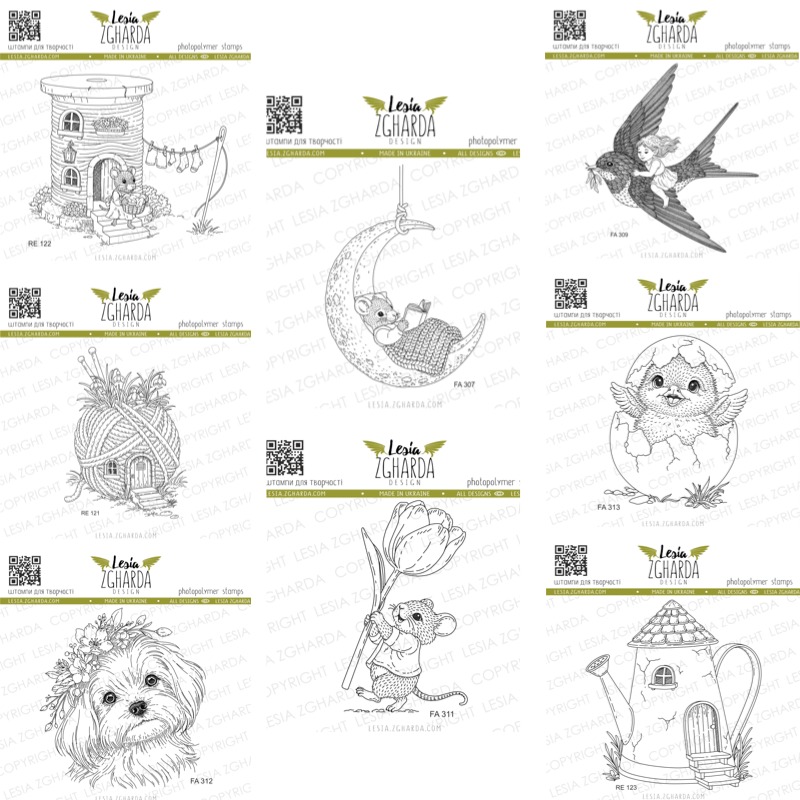 Art Craft Umbrella - Sellos de silicona transparentes con diseño