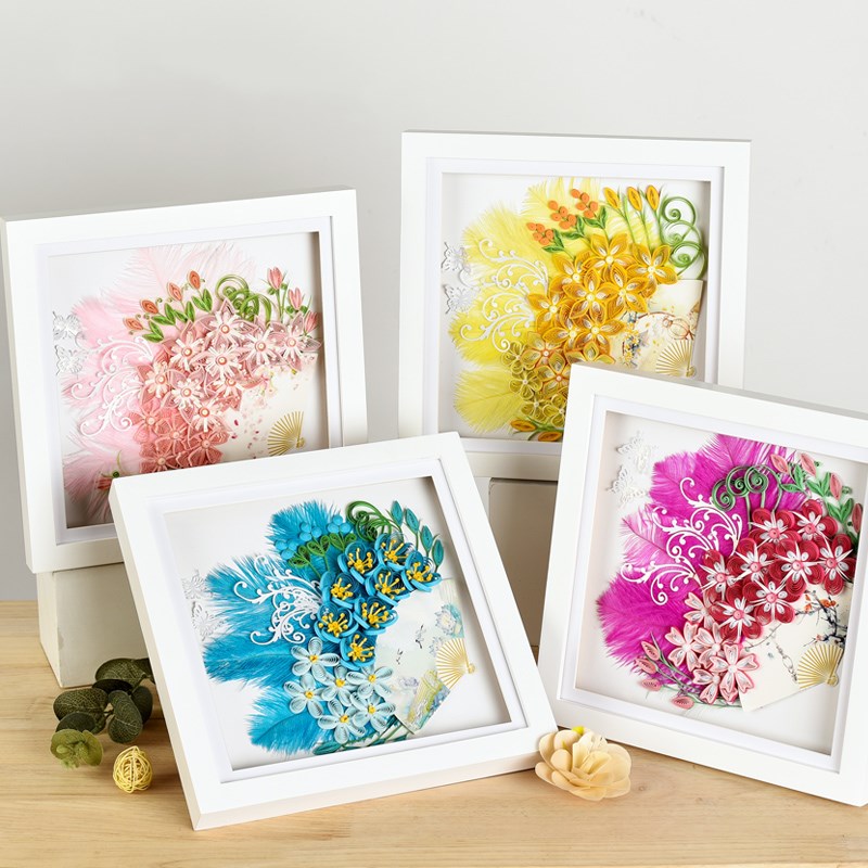 Quilling Paper Strips - Ventilador de plumas de Arte de