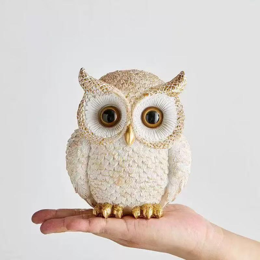 Tv Art And Craft - Escultura de Búho Vintage, Figura Decorativa
