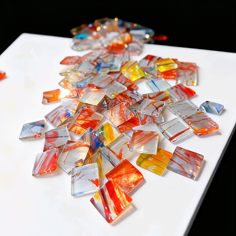 Art Craft Bar - 100g de mosaico cuadrado de cristal