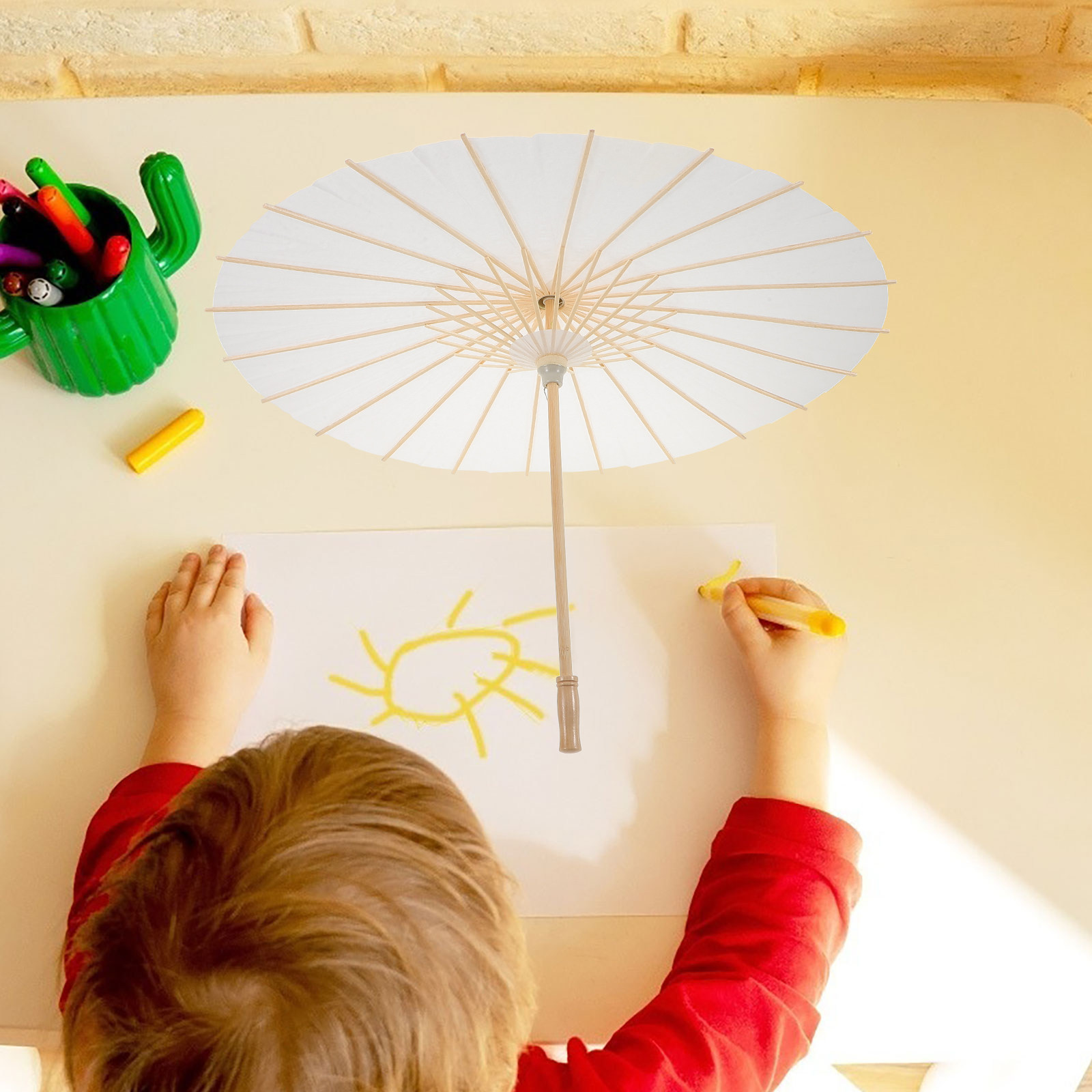 Art Craft Umbrella - Sombrillas de Papel para Manualidades, Pintura