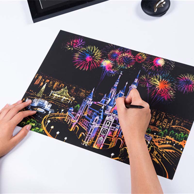 Art Craft Notebook - Artesanías de arte para rascar, pinturas