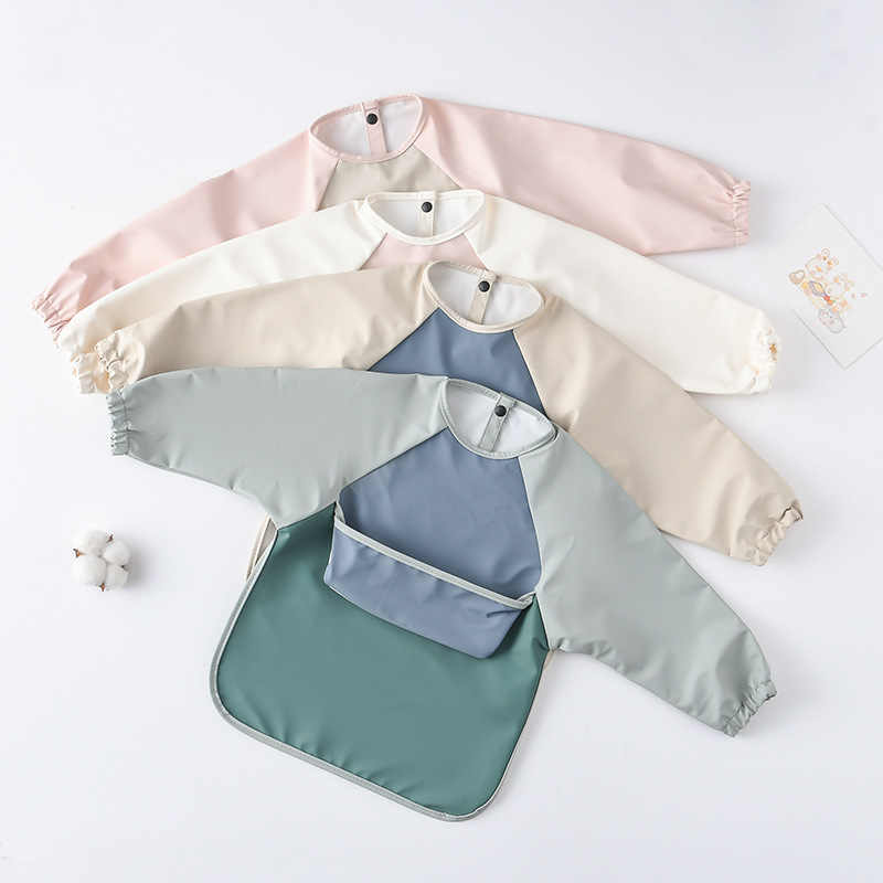 Baberos de PU de manga larga p - Art Craft For 3 Year Old reseña y precio