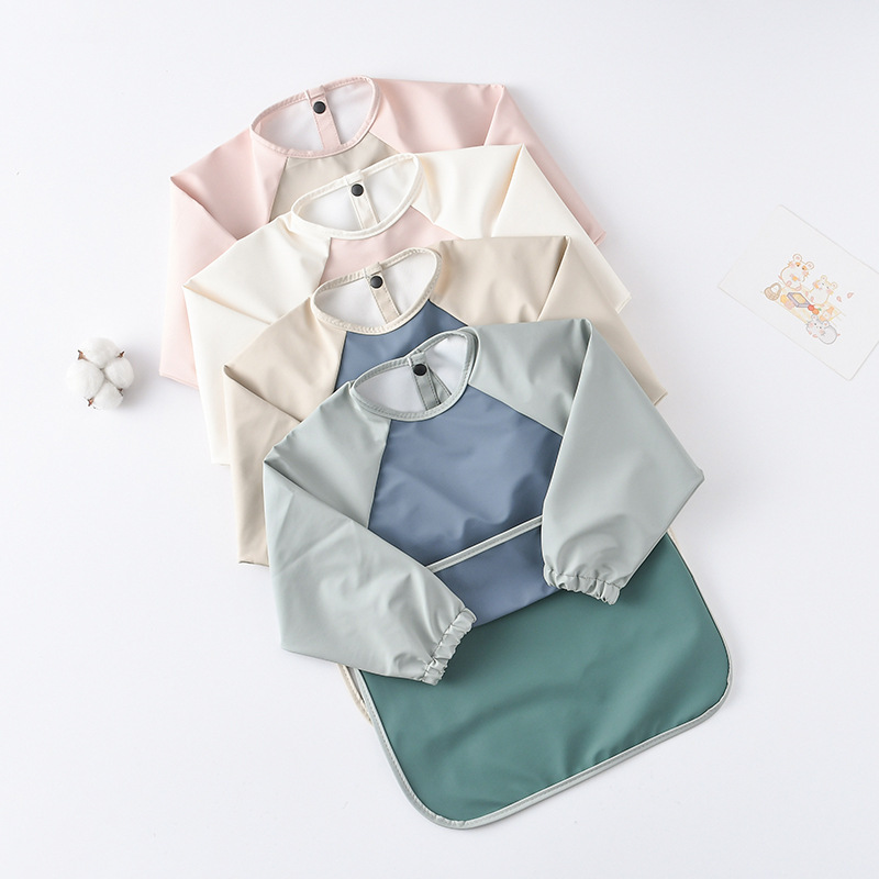 Baberos de PU de manga larga p - Art Craft For 3 Year Old reseña y precio