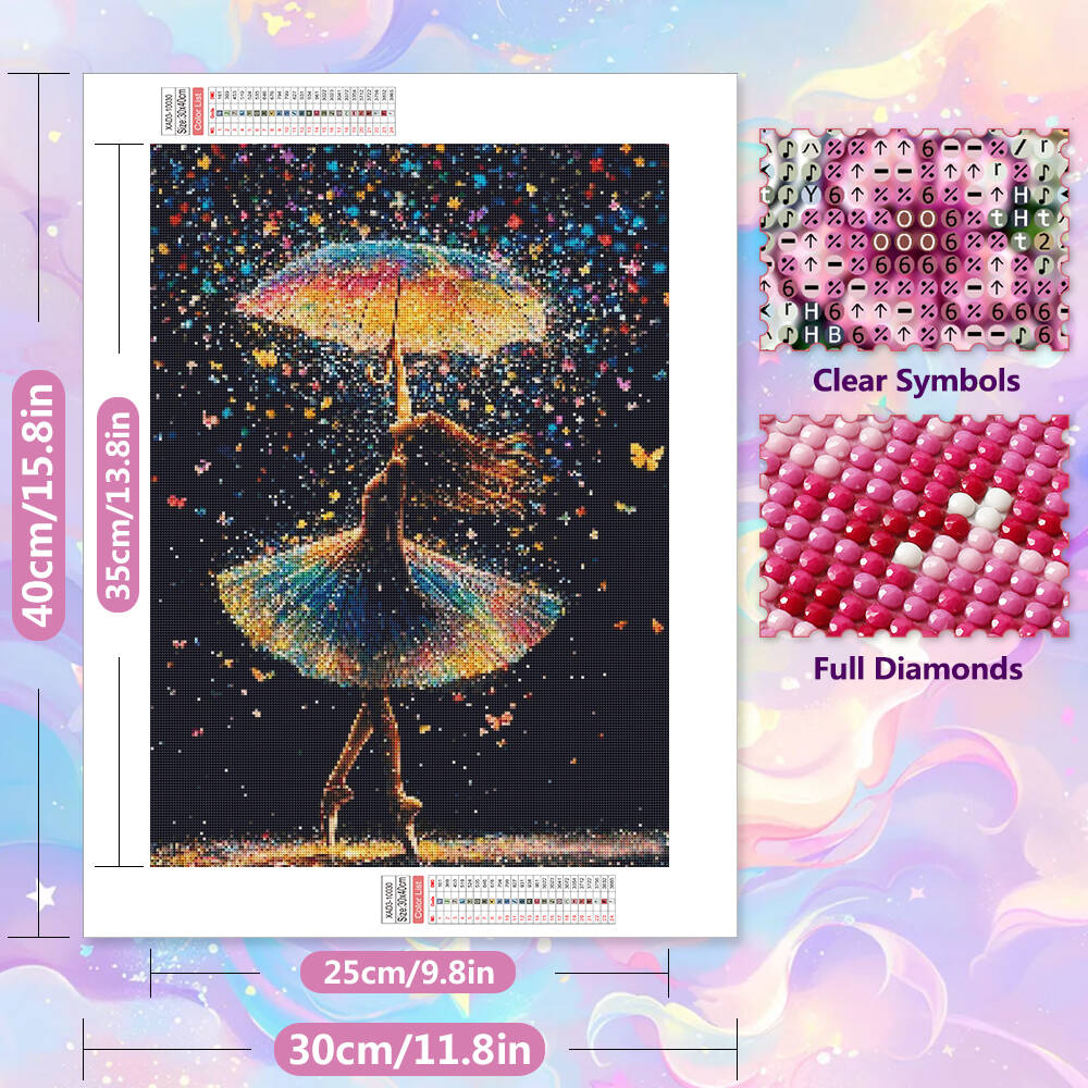 EverShine-pintura de diamante  - Art Craft Umbrella reseña y precio