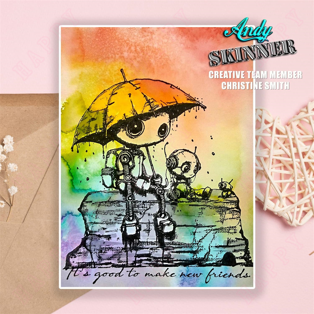 Sellos de silicona de amigos p - Art Craft Umbrella reseña y precio