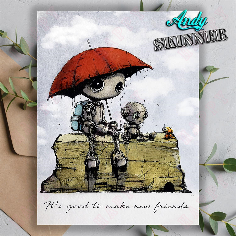 Sellos de silicona de amigos p - Art Craft Umbrella reseña y precio