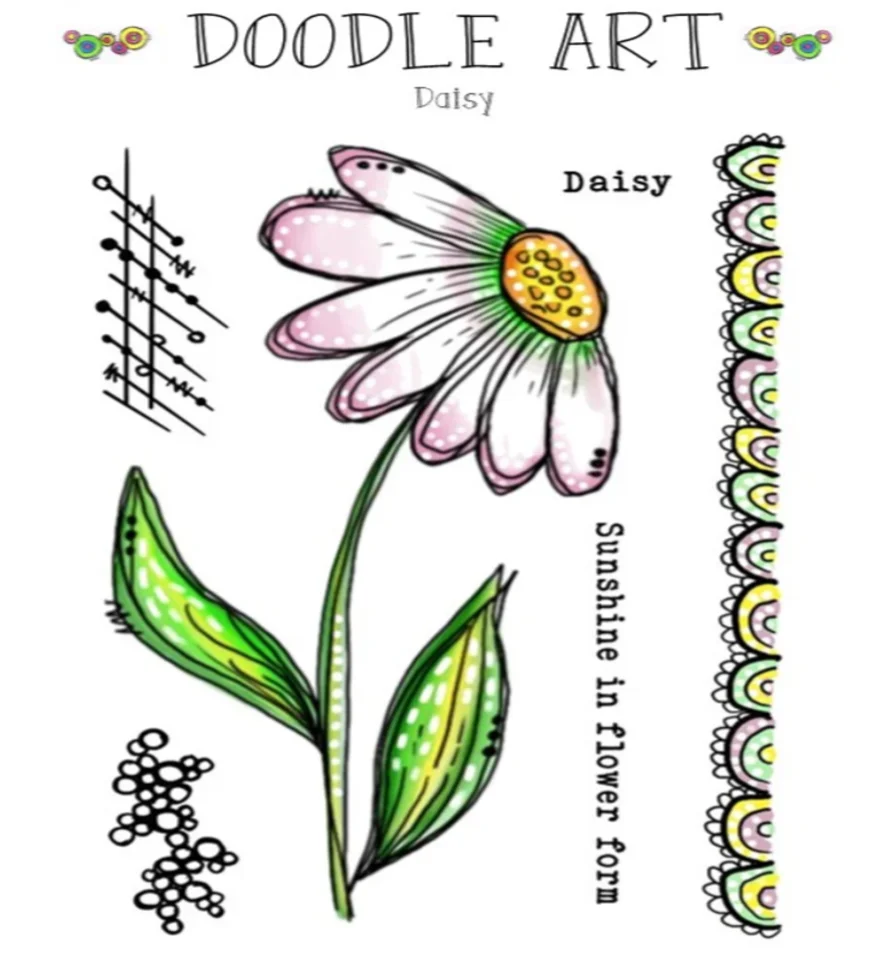 Nuevos Sellos de Arte Doodle A - Art Craft Umbrella reseña y precio