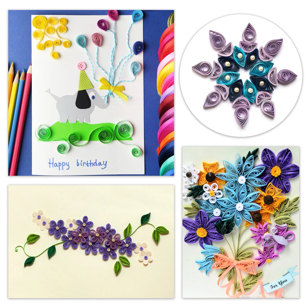 Juego de tiras de papel para a - Quilling Paper Strips reseña y precio