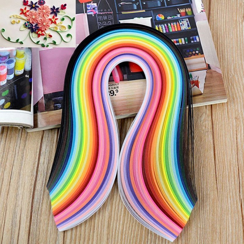 600 Tiras de Papel Arcoíris pa - Quilling Paper Strips reseña y precio