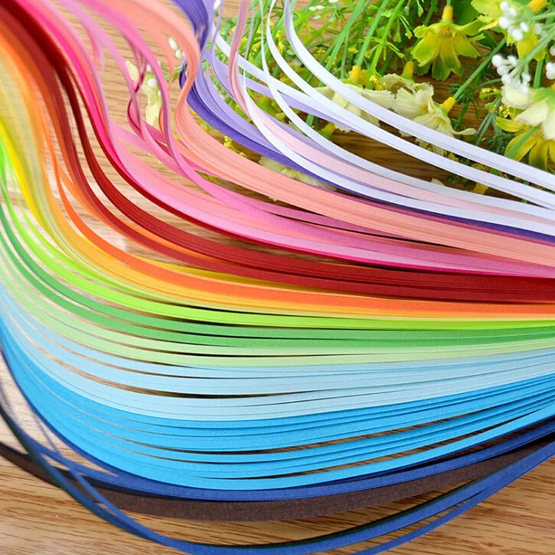 600 Tiras de Papel Arcoíris pa - Quilling Paper Strips reseña y precio