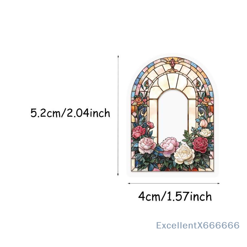 50 pegatinas florales vintage  - Art Craft Notebook reseña y precio