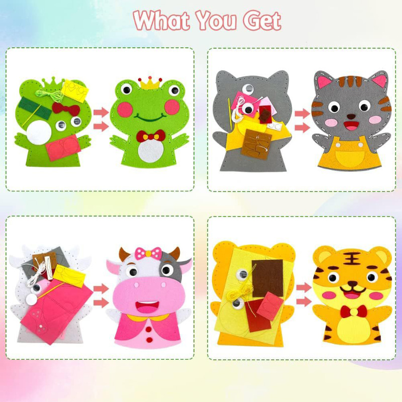 Marioneta de mano de animales  - Art Craft For 3 Year Old reseña y precio