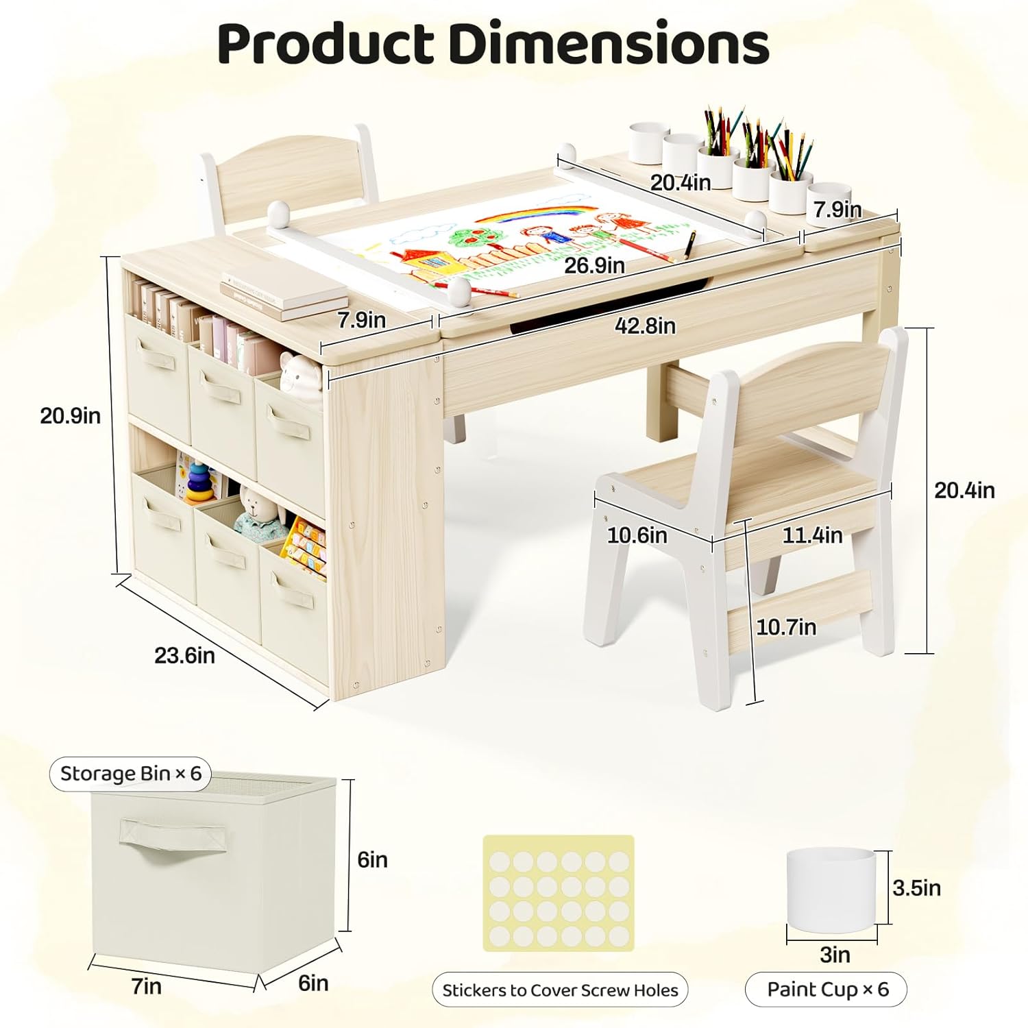 Juego de Mesa y Silla de Arte  - School Of Art X Craft reseña y precio