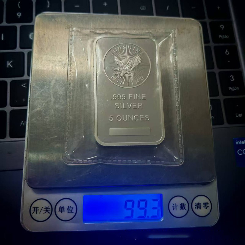 Barra de Plata de 5 Oz con Dis - Art Craft Bar reseña y precio