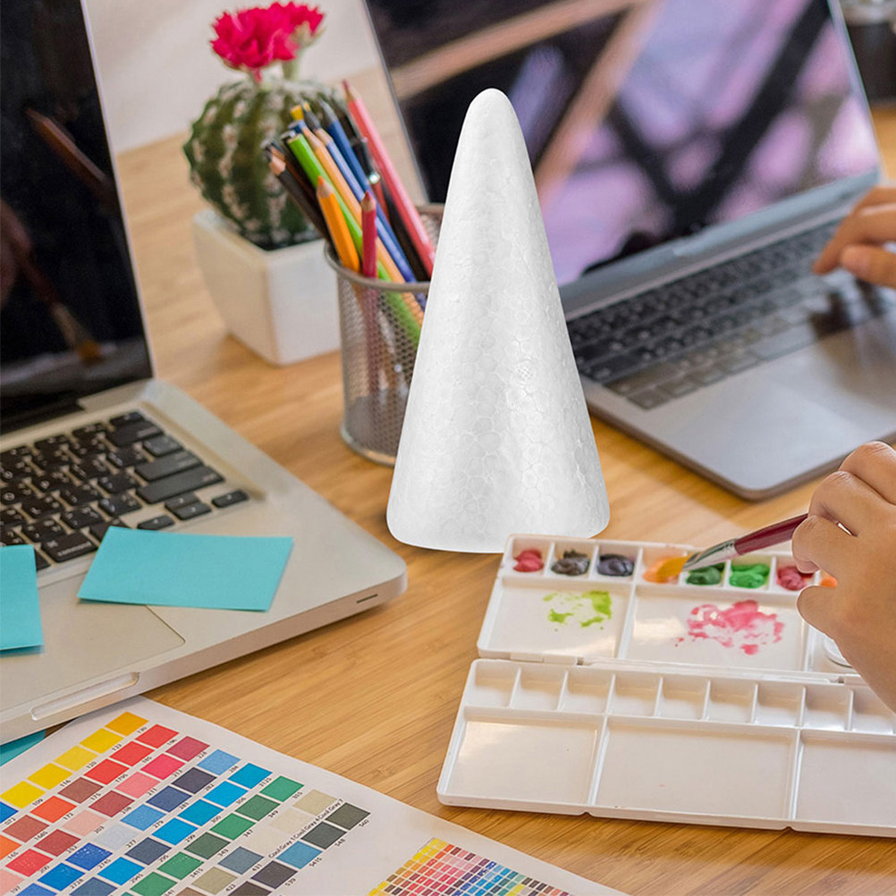 12 Conos de Espuma Blancos par - Art Craft Event reseña y precio