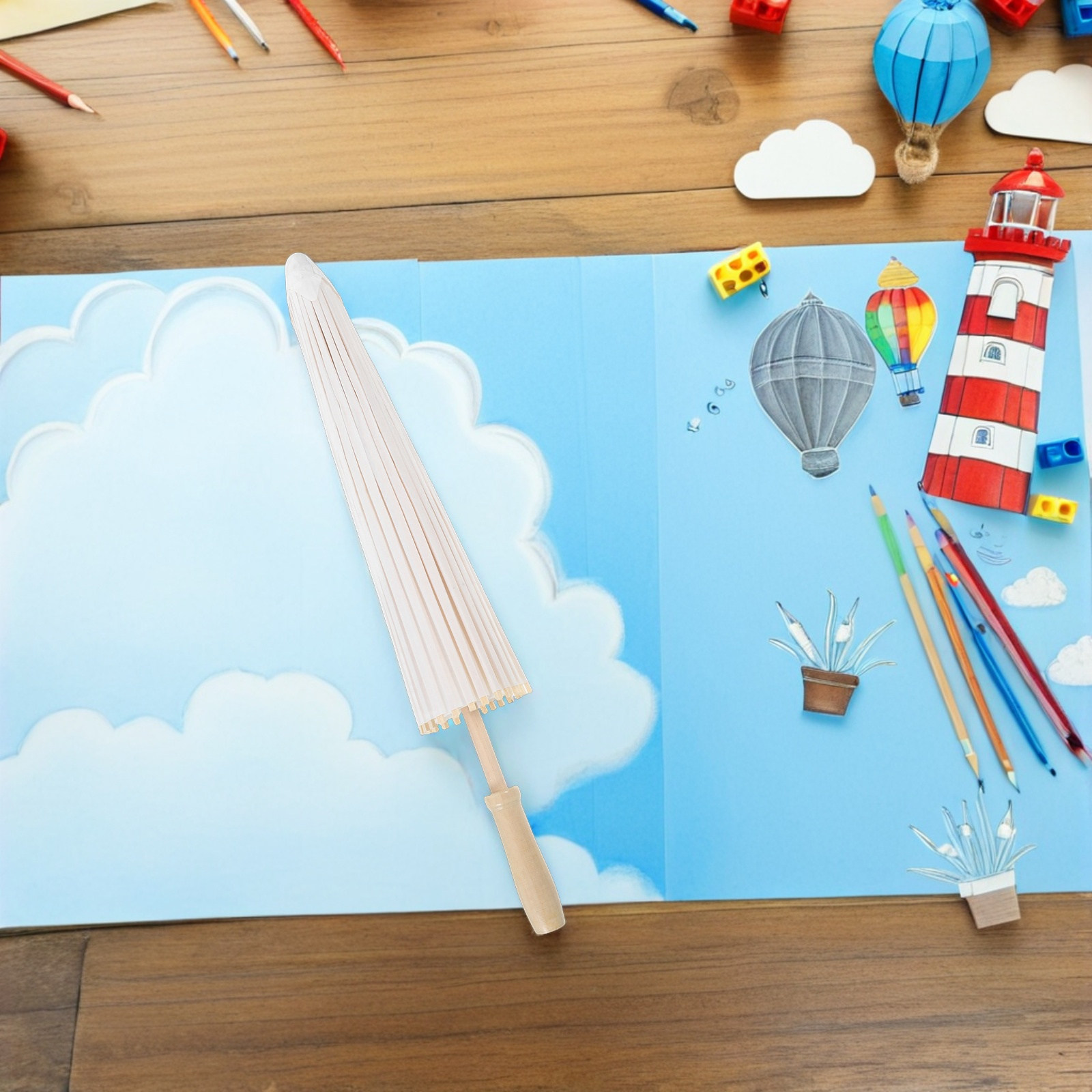 Paraguas de Papel Hecho a Mano - Art Craft Umbrella reseña y precio
