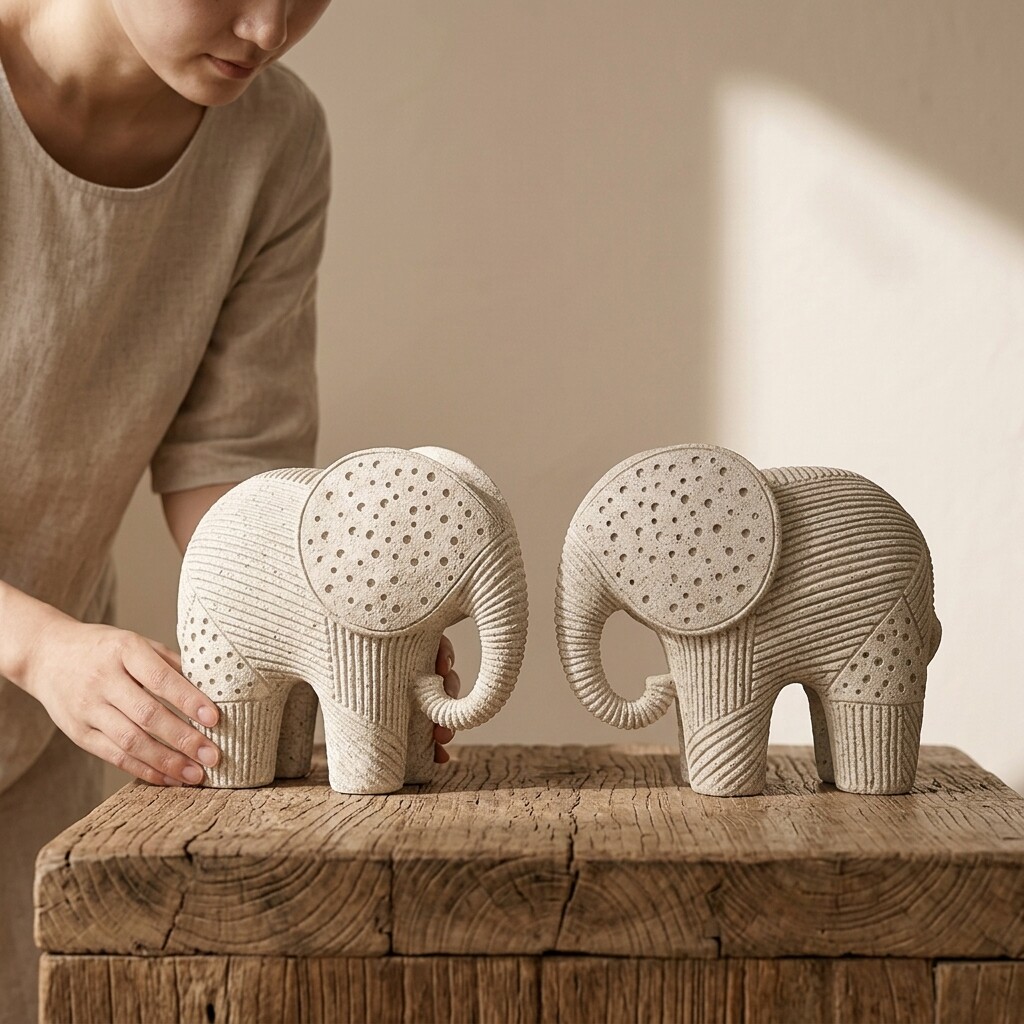 Escultura de Elefante Estilo W - Tv Art And Craft reseña y precio
