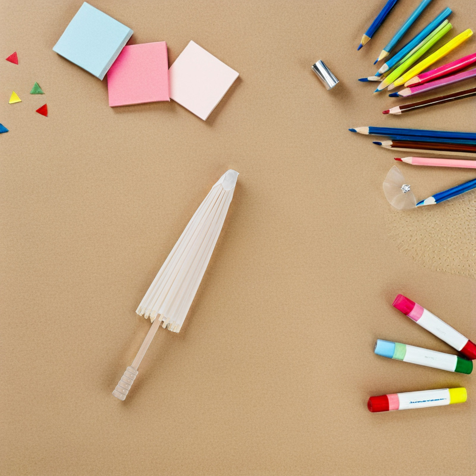 Sombrilla de Papel en Blanco p - Art Craft Umbrella reseña y precio