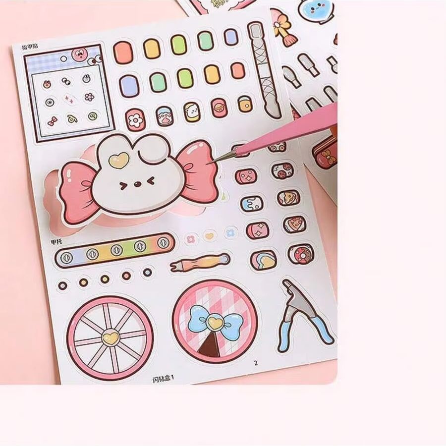 Libro de pegatinas de uñas DIY - Art Craft For 3 Year Old reseña y precio
