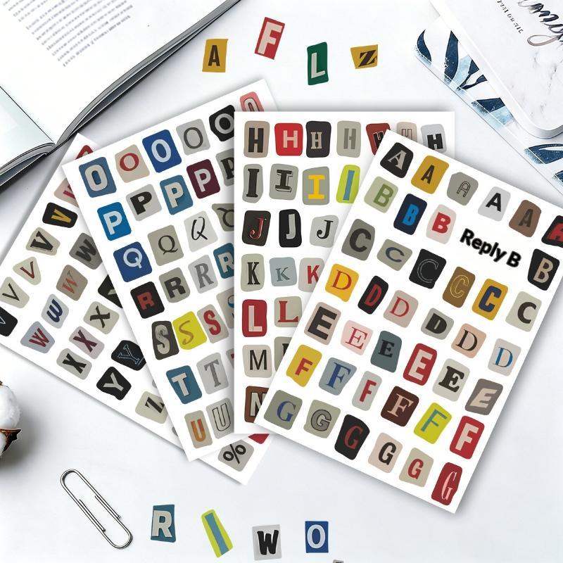 Pegatinas de letras inglesas d - Art Craft Notebook reseña y precio