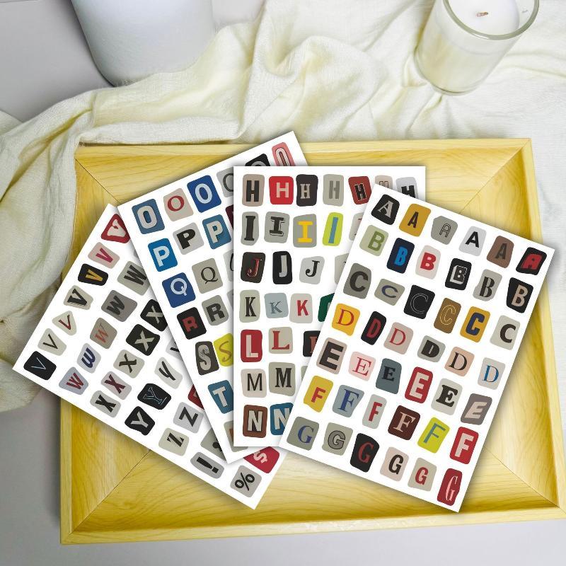 Pegatinas de letras inglesas d - Art Craft Notebook reseña y precio